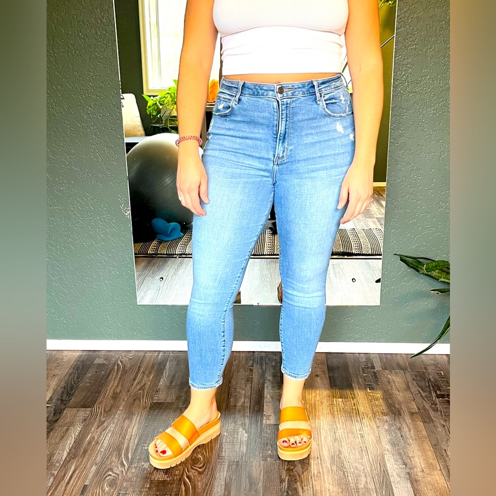Abercrombie curve love high rise skinny jean